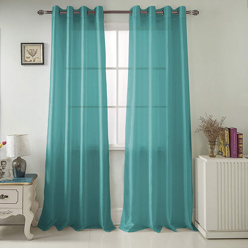 Adore the Decor™ Faux Silk 54 x 84 in. Single Grommet Curtain Panel